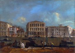 Картина Вид на Гранд-канал и дворец Пезеро, Франческо Гварди